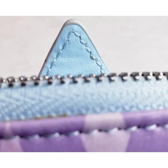 LOUNGEFLY X DISNEY FROZEN Princess Castle Zip Around Wallet Blue White Purple - Picture 11 of 15